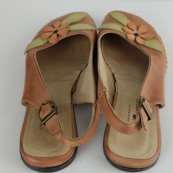 Jose saenz flats slingback leather size 37 - Picture 5 of 6